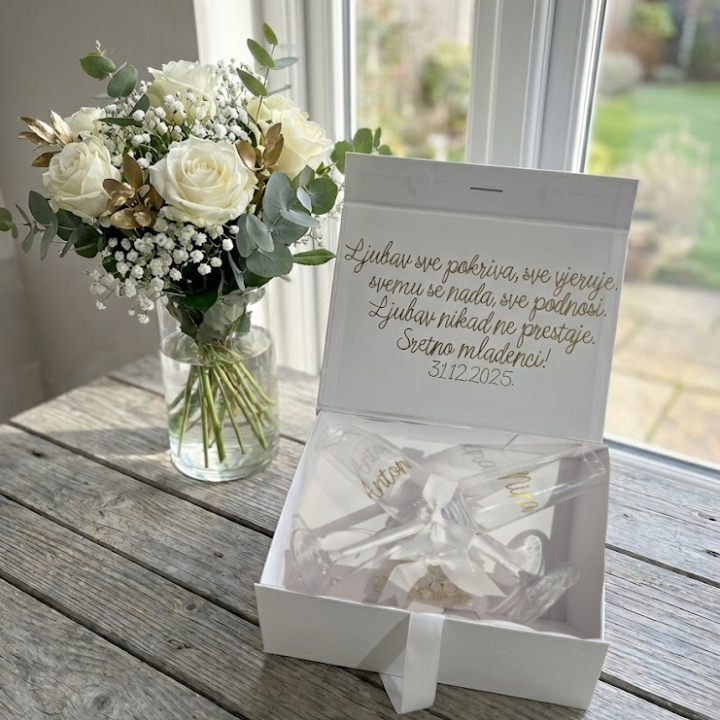 Set Poklon za vjenčanje personalizirani dar za vjenčanje