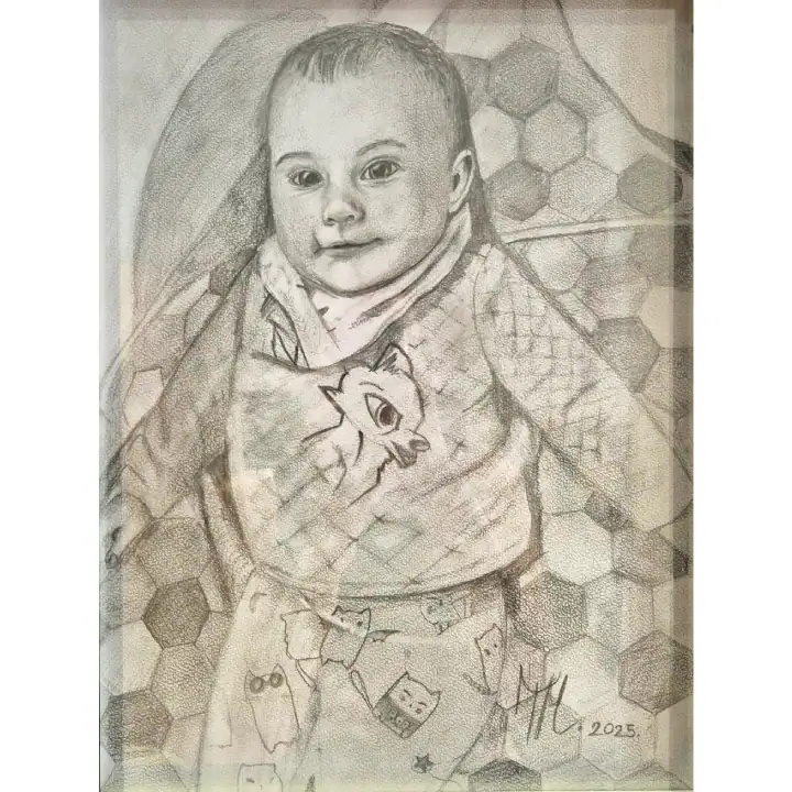 Izrada portreta po narudžbi olovkom bebe portret