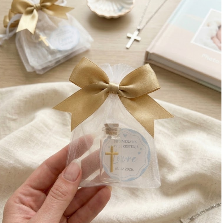 zahvalnice za krštenje bočica za svetu vodu