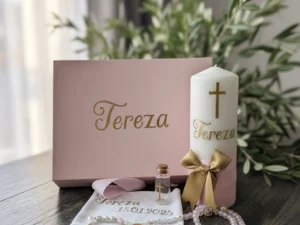 Poklon set za krštenje – Roza | Standard