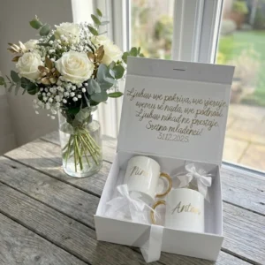 Personalizirani set poklon za vjenčanje šalice