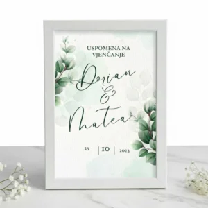 Personalizirani okvir s posvetom