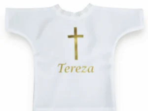 Personalizirana košuljica za krštenje | Srebro/Zlato/Rozo/Plavo