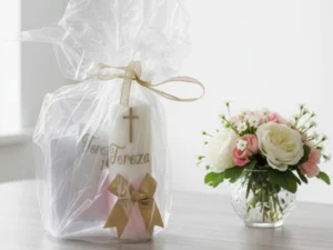 Personalizirani poklon set za krštenje – Zlato | Basic bez kutije