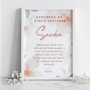 Personalizirani okvir kao poklon za krizmu