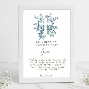 Personalizirani okvir kao poklon za krštenje