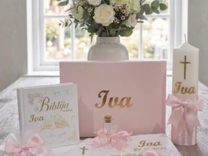 Personalizirani set za krštenje | Rozo-rozo | DELUXE